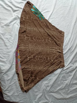 Falda Desigual Talla M Estampado Floral