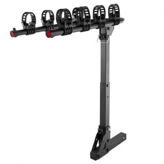 Soporte de Bicicleta Montado en Enganche, Soporte para 4 Bicicletas, Soporte para Bicicleta de 150 LBS para Receptor de 2 Pulgadas, Soporte para Bicicleta Inclinable y Plegable con U-Bolt sin Movi...