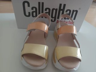 Sandalias Callaghan Naranja y Amarillo