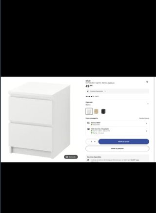 Cómoda IKEA MALM 2 cajones