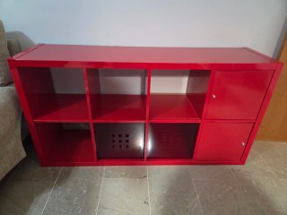 Estantería Kallax Roja Metal