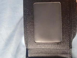 Cartera Negra Con Tonos en Gris Nueva