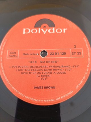 James Brown Sex Machine Vinilo LP