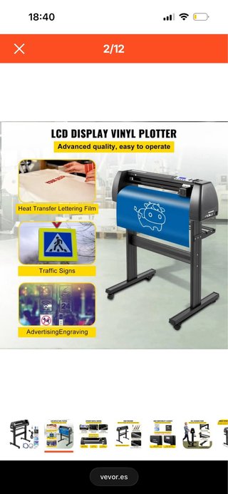 Plotter de Corte Vinilo Negro