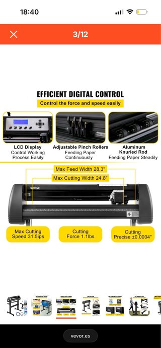 Plotter de Corte Vinilo Negro