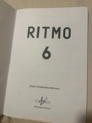 Libro Ritmo 6 Jesús Tordesillas Herrero