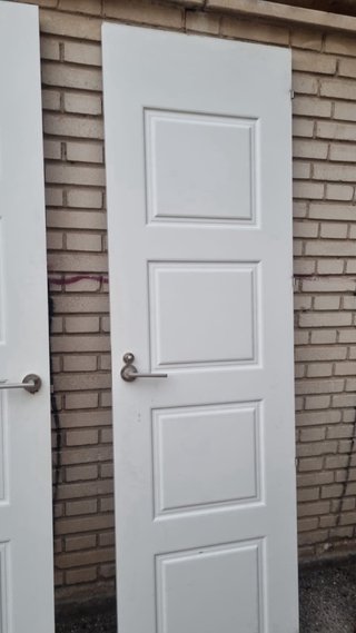 2 Puertas Blancas con 4 Paneles