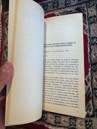 Por un cine imperfecto Julio Garcia Espinosa
