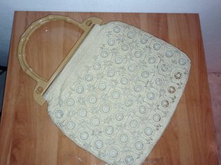 Bolso Ganchillo Años 70 Beige