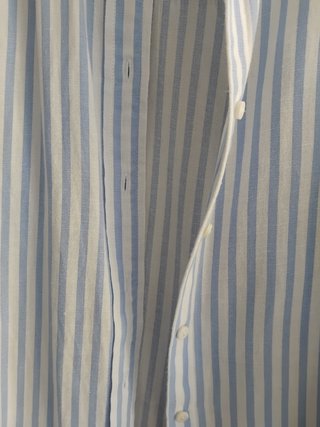 Camisa riscas azul e branco Stradivarius