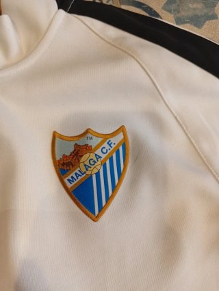 Sudadera Nike Málaga CF Blanca y Negra