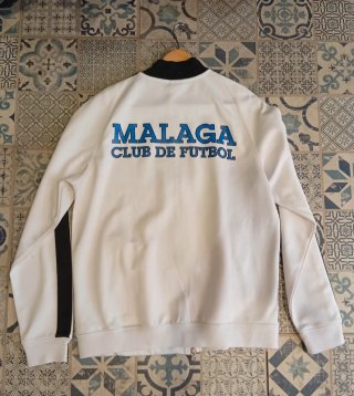 Sudadera Nike Málaga CF Blanca y Negra