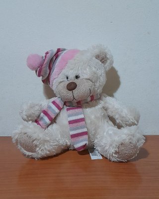 5 Osos de peluche prácticamente nuevos.