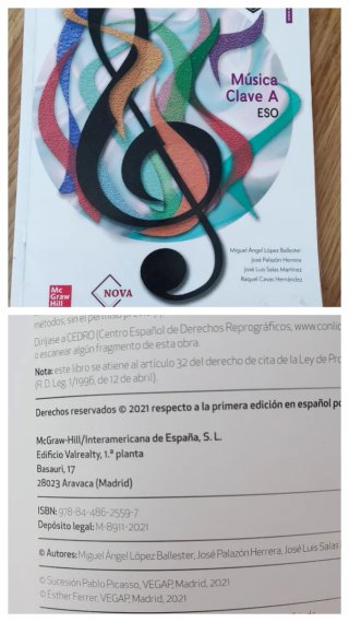 Libro de música de 2° de la ESO