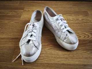 Zapatillas Superga Plateadas Mujer/Niña
