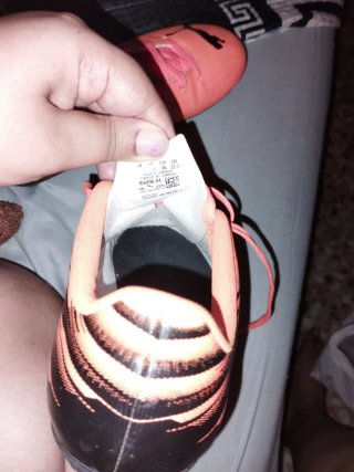Zapatillas deportivas Puma niño naranja