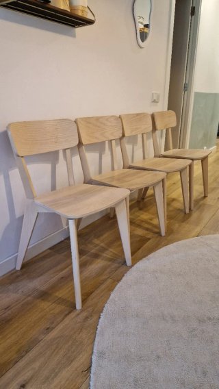 4 Sillas Lisabo Ikea Madera