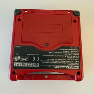 Game Boy Advance SP Rosso + Cavo Ricarica