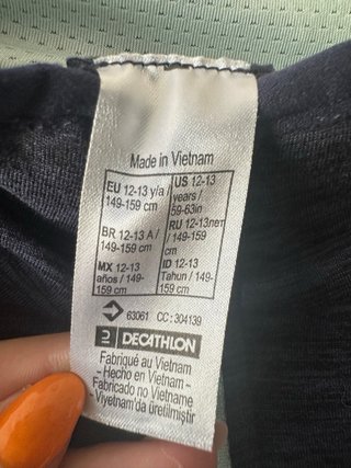 Chándal niña Decathlon azul y turquesa talla 12-13
