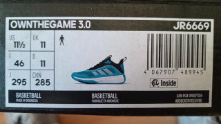 Zapatillas Basket Adidas Talla 46 OWNTHEGAME 3.0