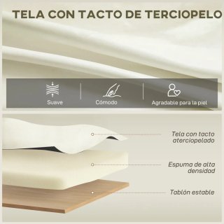 Butaca de salón tapizada en terciopelo
