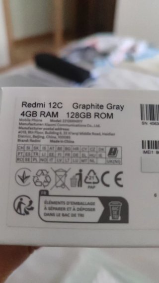 Xiaomi Redmi 12C 128GB Gris