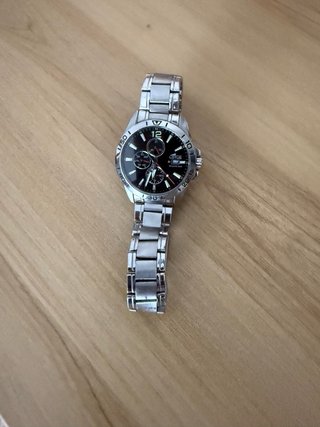 Reloj Lotus Cronógrafo Negro y Plateado