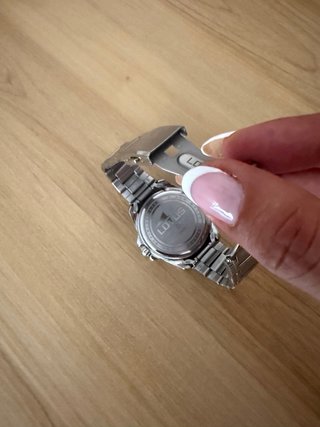 Reloj Lotus Cronógrafo Negro y Plateado