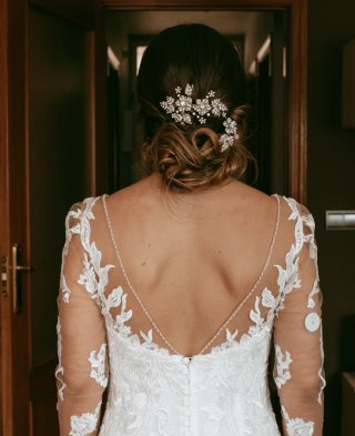 Vestido de Novia Encaje Manga Larga