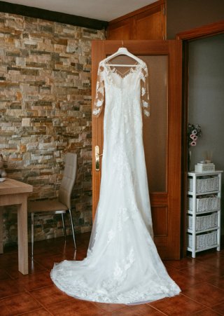 Vestido de Novia Encaje Manga Larga