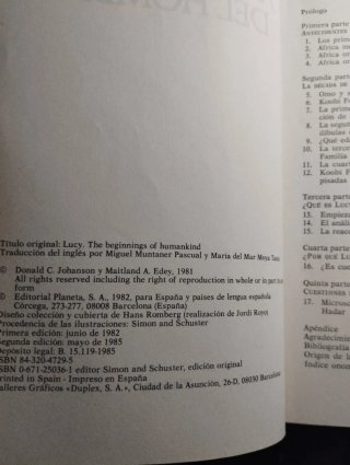 El primer antepasados del hombre.