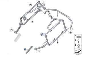 JUEGO SOPORTES MALETAS F900GS