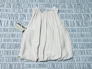 Blusa Top Tirantes Beige Sin Mangas Girls Shop M/L