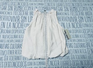 Blusa Top Tirantes Beige Sin Mangas Girls Shop M/L