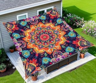 Toldo Mandala Multicolor Nuevo