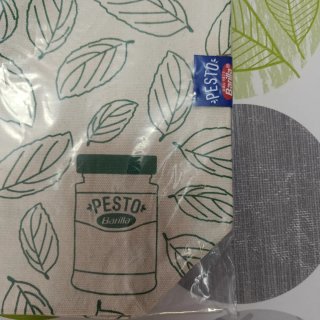 Borsa Pesto Barilla Stoffa Beige/Verde