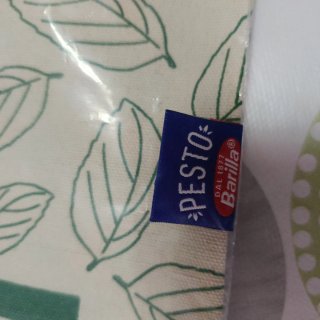 Borsa Pesto Barilla Stoffa Beige/Verde