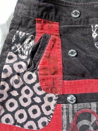 Falda Desigual Patchwork Talla L