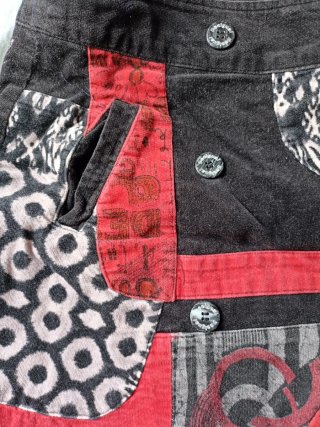Falda Desigual Patchwork Talla L