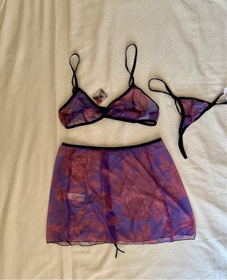 Baby doll viola, top, gonna e slip