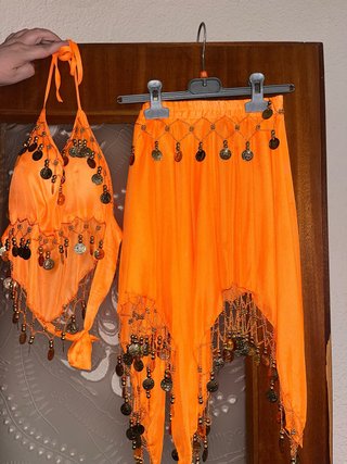 Disfraz Danza del Vientre Naranja