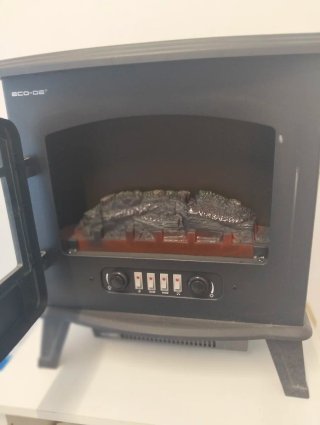 Chimenea eléctrica ECO-DE Negra