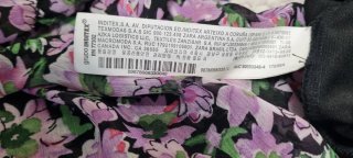 Vestido Zara floral vaporoso sin uso