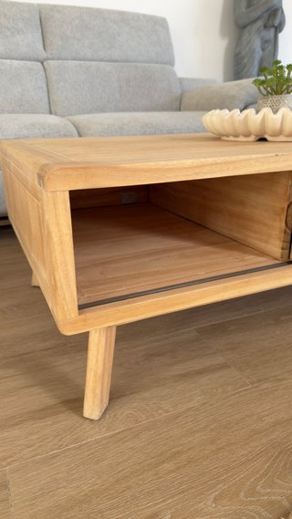 Mesa de centro Sklum madera maciza
