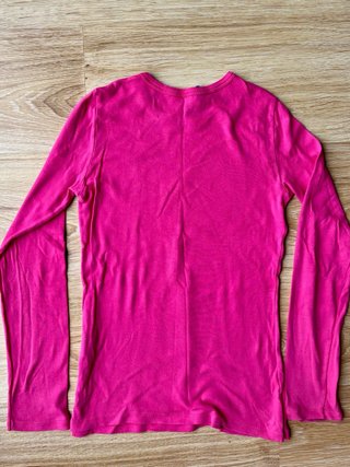 Camiseta Benetton manga larga rosa