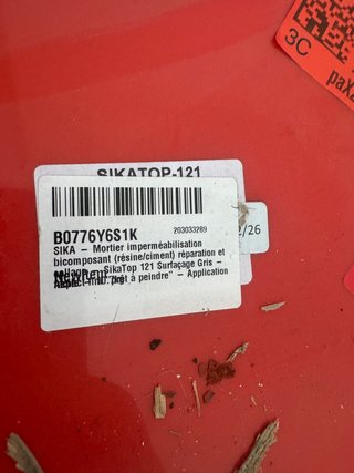 SikaTop 121 Surfaçage Gris 10,7 kg