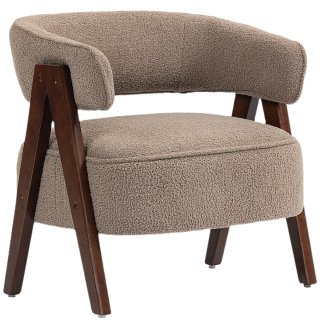 Butaca Borreguito Beige Madera