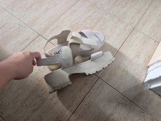 Sandalias Arkk Copenhagen Beige/Blanco Talla 41