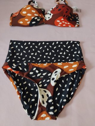 Bikini Gisela talle alto estampado abstracto t.S