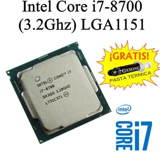 Intel Core i7-8700 3.2GHz LGA1151 CPU de Segunda mano por 59 EUR